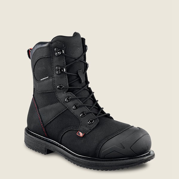 Red Wing Safety Boots Black - Red Wing Mens Maxbond - 8-inch Waterproof Toe - OCSIP-1239